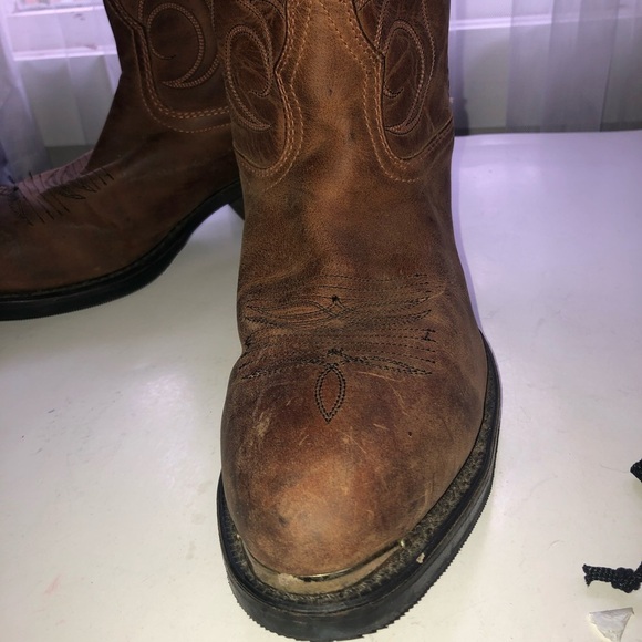 Vibram men’s/ woman’s cowboy boots, embroidered design, Lets ride. - Picture 2 of 16